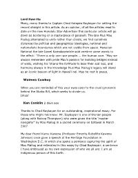 Comments Concerning Mau and Hokulea