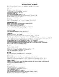 Israel Places and Scriptures