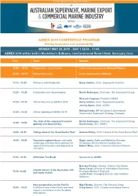 Asmex 2019 Conference Program