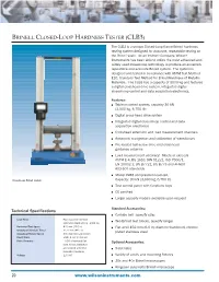 Brinell Closed-Loop Hardness Tester (Clb3)