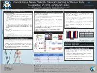 Convolutional Neural Network Transfer Learning for Robust Face