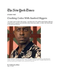 Cracking Codes with Sanford Biggers