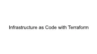 Infrastructure As Code with Terraform Greg@Blacksintechnology:~$ Whoami Greg Greenlee Agenda