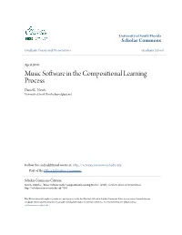 Music Software in the Compositional Learning Process Daniel L