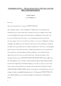 Nuremberg Event 1 the Background to the Trial and The