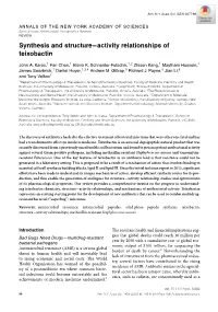 Synthesis and Structure−Activity Relationships of Teixobactin