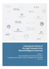 The Royal Commission on Intelligence and Security