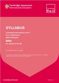 2022 Syllabus Content