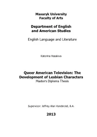 Department of English and American Studies Queer