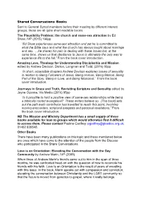 Shared Conversations: Books Sent to General Synod Members Before Their Meeting by Different Interest Groups, These Are All Quite Short Readable Books
