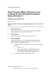 Templates and Checklist for the Notification of Registrable Instruments on the ACT Legislation Register