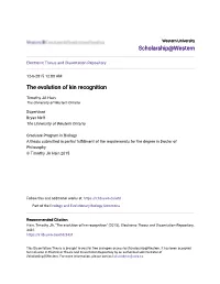 The Evolution of Kin Recognition