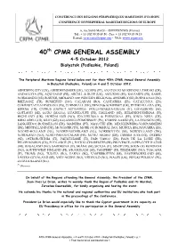 40 Cpmr General Assembly