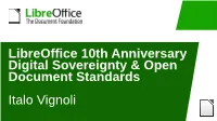 Libreoffice 10Th Anniversary Digital Sovereignty & Open