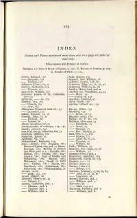 Names and Places Mentioned More Than Ana on a Page Are Indexed Once Only