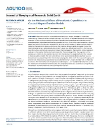 On the Mechanical Effects of Poroelastic Crystal Mush In