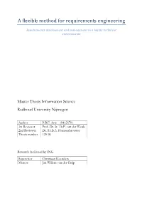 A Flexible Method for Requirements Engineering