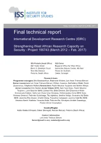 Final Technical Report| April 2017