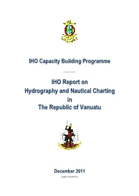 IHO Report on Hydrography and Nautical Charting in the Republic