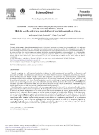 Mobile Robot Controlling Possibilities of Inertial Navigation System