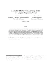 A Graphical Method for Assessing the Fit of a Logistic Regression Model