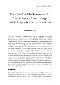 As Complementary Power Strategies Within Corporate Roman Catholicism