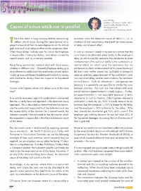 Causes of Action Which Run in Parallel Managing Director James R Knowles (Hong Kong) Limited