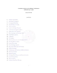 INTRODUCTION to ALGEBRAIC TOPOLOGY 1 Category And