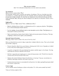 Mise-En-Scene Analysis