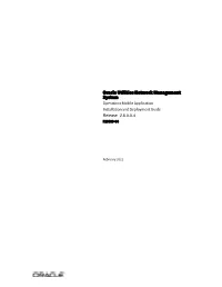 Oracle Utilities Network Management System Operations Mobile Application Installation and Deployment Guide Release 2.5.0.0.4 F23539-04