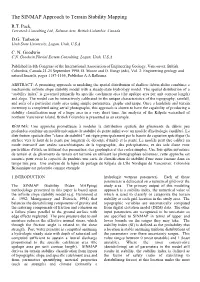 The SINMAP Approach to Terrain Stability Mapping