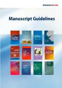 Manuscript Guidelines