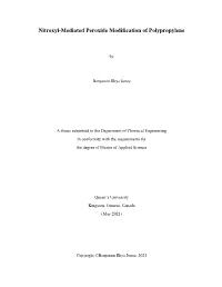 Nitroxyl-Mediated Peroxide Modification of Polypropylene