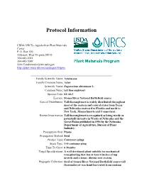 Tall Thoroughwort Propagation Protocol