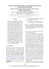 Towards Complex Text-To-SQL in Cross-Domain Database with Intermediate Representation