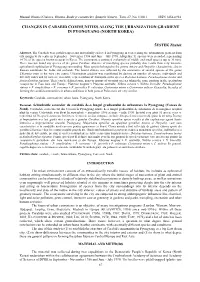 Changes in Carabid Communities Along the Urbanization Gradient in Pyongyang (North Korea)