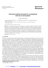 Enhanced Collisional Growth of a Protoplanet That Has an Atmosphere