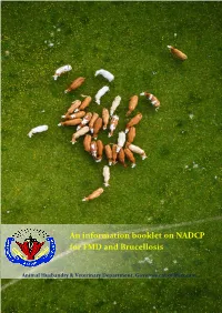Information on NADCP for FMD and Brucellosis