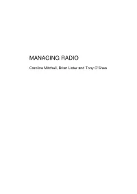 Managing Radio