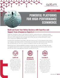 Powerful Platforms for High-Performance Ecommerce