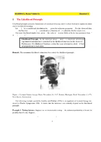 1 the Likelihood Principle