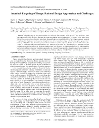Intestinal Targeting of Drugs: Rational Design Approaches and Challenges
