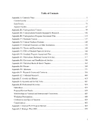 Table of Contents