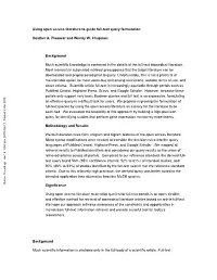 Using Open Access Literature to Guide Full-Text Query Formulation Heather A