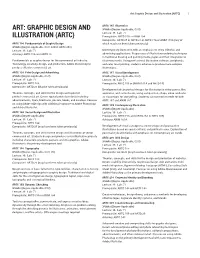 Art: Graphic Design and Illustration (ARTC) 1