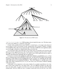 Chapter 1. Introduction to the DNS 5 /Usr/Local/Doc/Readme.Txt). DNS