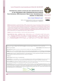 Distribution, Habitat Utilisation and Conservation Status of The