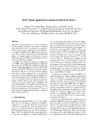 FAST: Quick Application Launch on Solid-State Drives