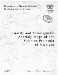 Gravity and Aeromagnetic Anomaly Maps of the Southern Peninsula Of