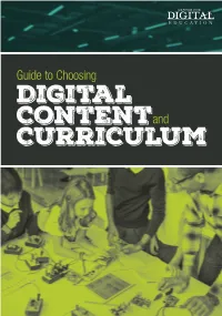 Guide to Choosing Digital Contentand Curriculum TABLE of CONTENTS